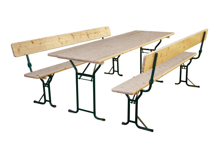 Festzeltgarnitur mit Lehne